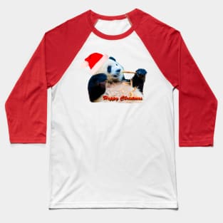 Christmas Panda Baseball T-Shirt